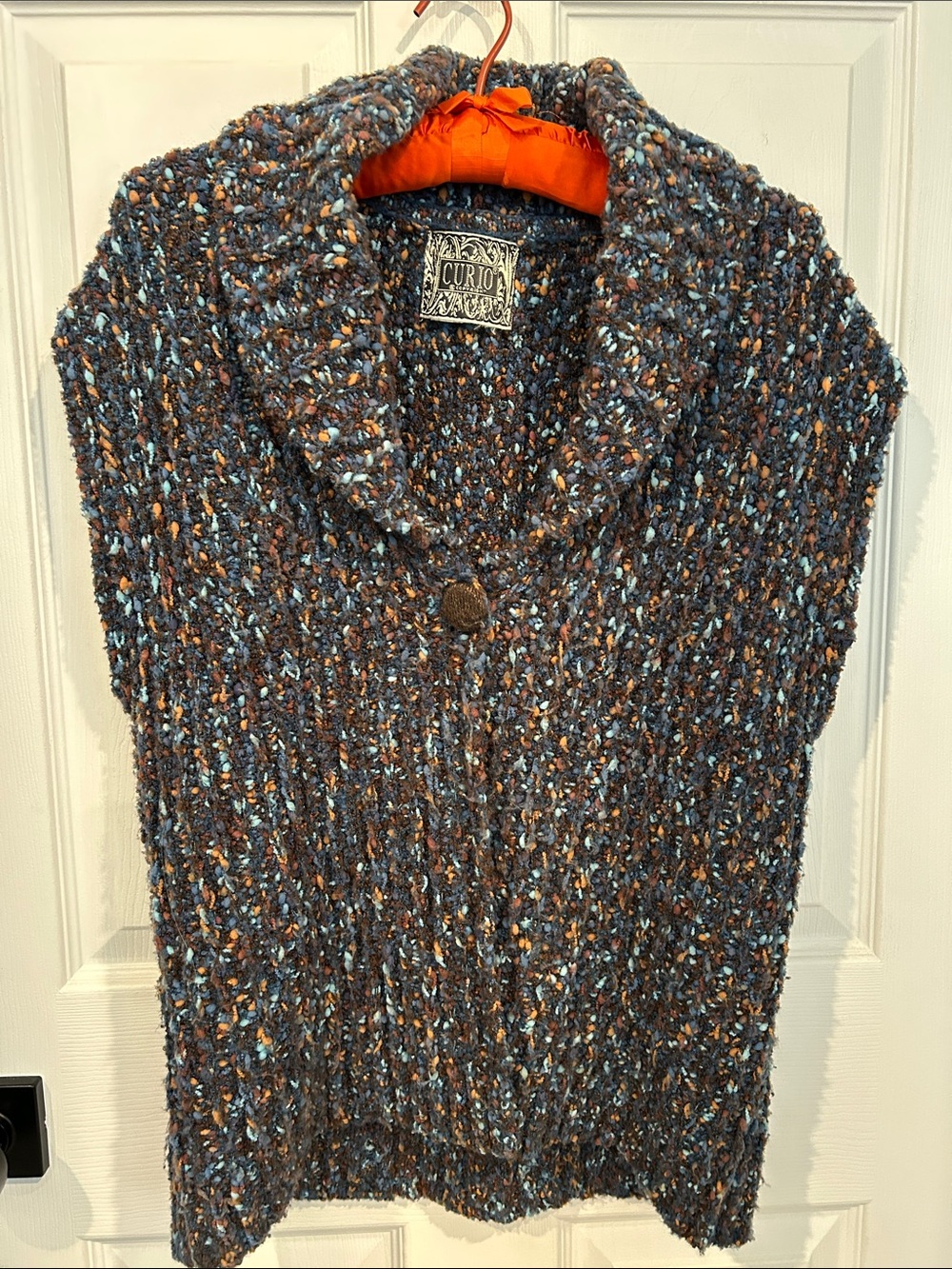Curio Brown Speckled Knit Women's Vest